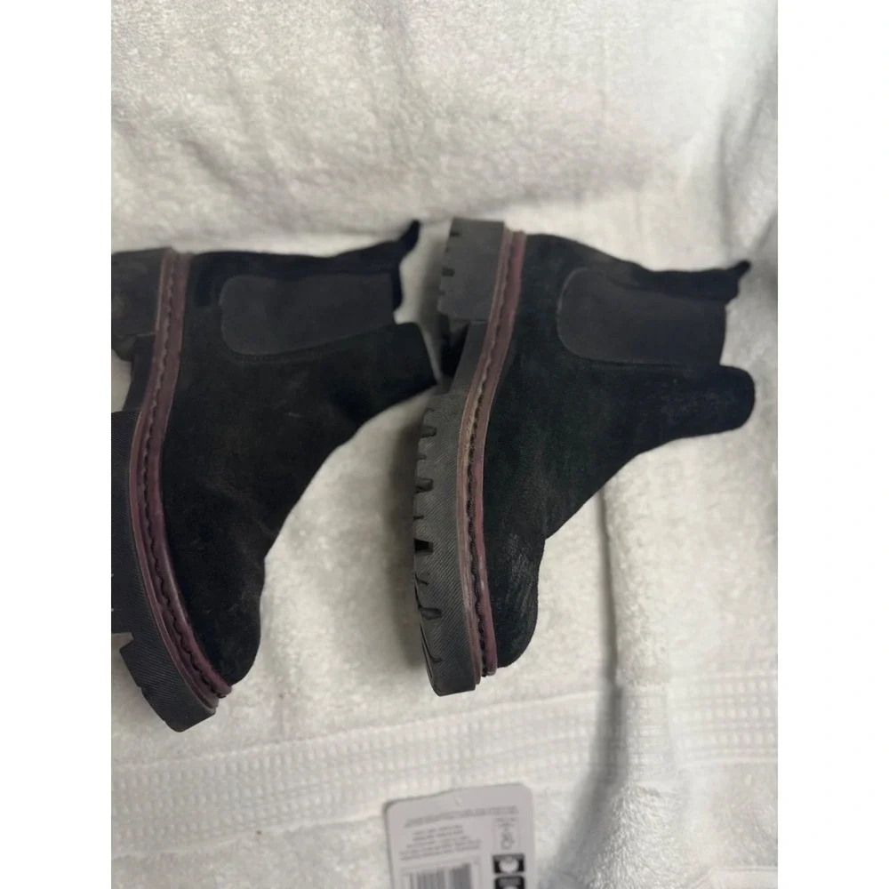 Black Chelsea slide in Boot Woman's Size 8 Black Suede workwear